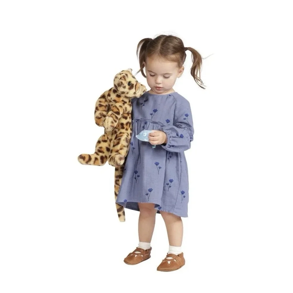 NWT Manhattan Toy Loki Leopard Stuffed Plush Cat Magnetic Front Paws & Mouse Toy